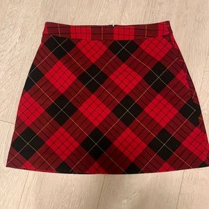 Express mini skirt plaid Sz 2